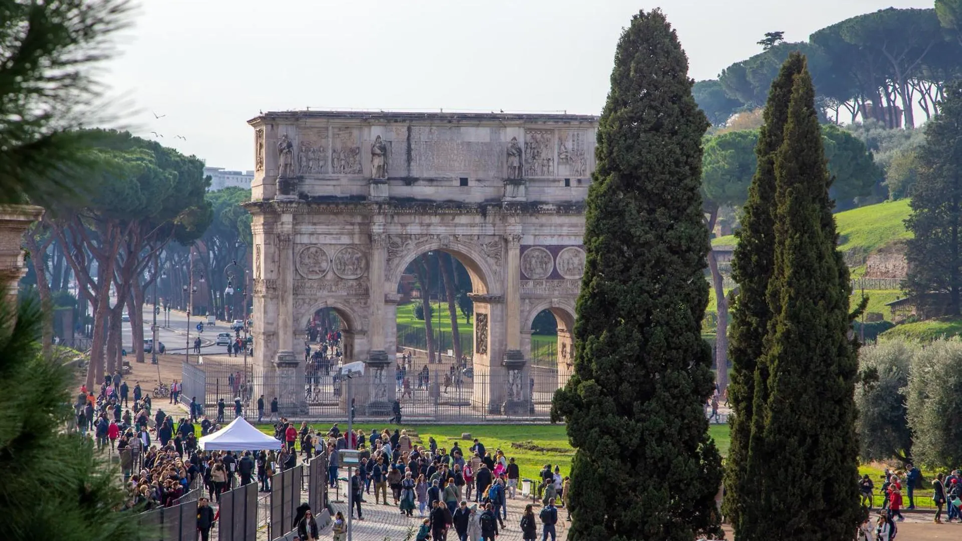 Emperor'S View In Colosseum Rome Italy